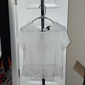 White Short Sleeve Top